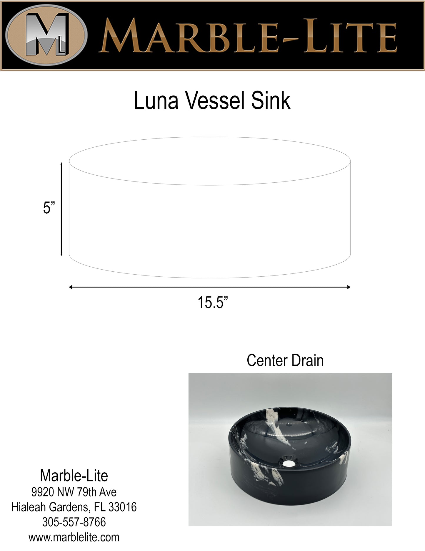 Luna Vessel Sink