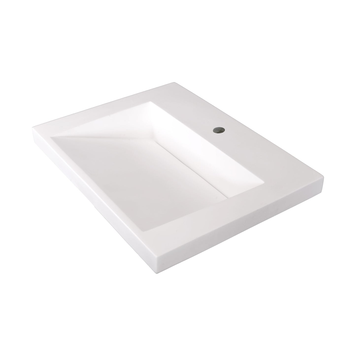 Ramp Sink Vessel Top 25" x 19" x 2" White