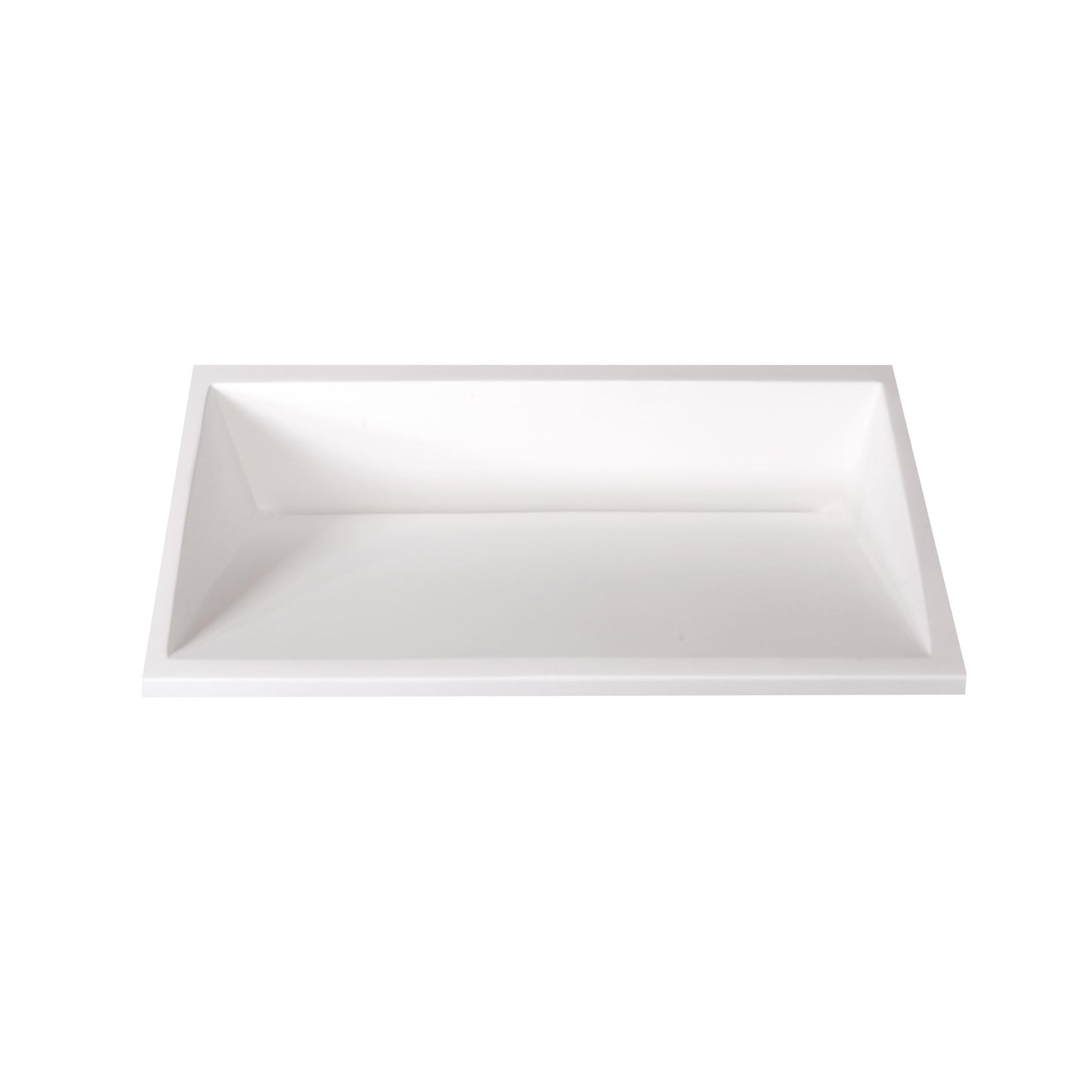 Undermount Ramp Sink White Matte