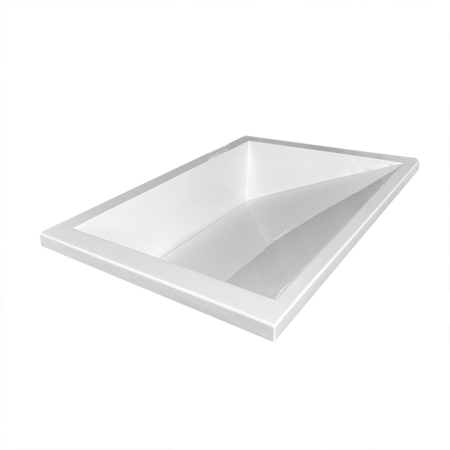 Undermount Ramp Sink White Gloss